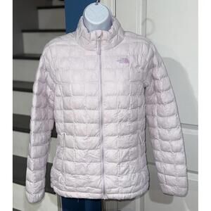 Womens Medium The North Face ThermoBall Eco Puffer Full Zip Jacket Lavender Fog